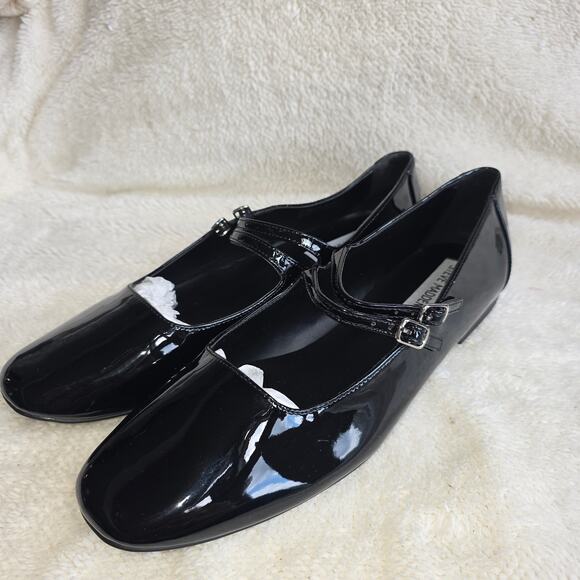 NEW Steve‎ Madden Women's Alisah Double-Buckle Mary Jane Flats Size 9.5 Black - Picture 3 of 5